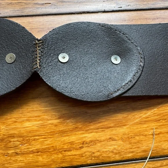 Chico's Brown and Silver Concho Belt - Picture 5 of 9